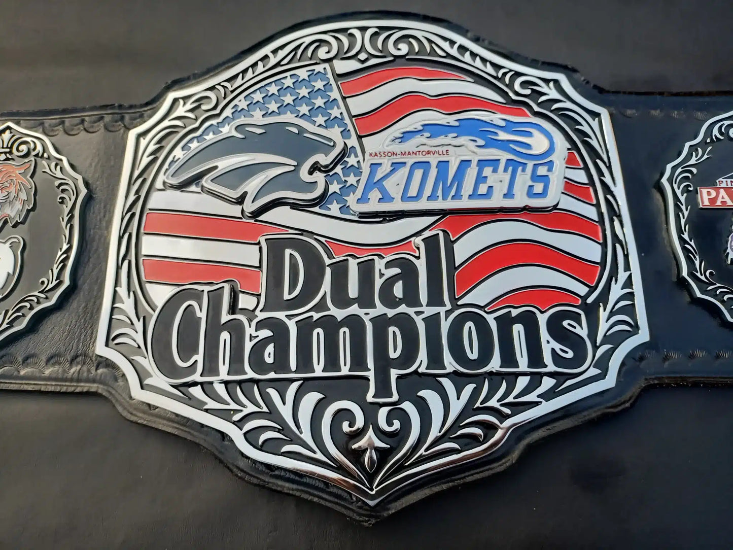 Personalized School Wrestling Championship Belt