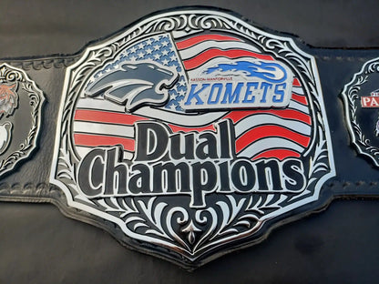 Personalized School Wrestling Championship Belt