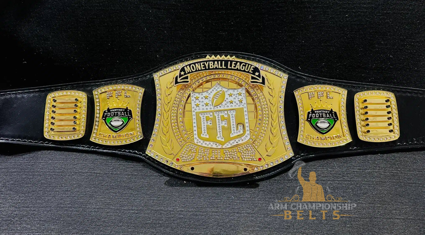 Fantasy Football Title Belt with Name Plates