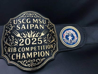 Custom Rib Competition Championship Belt