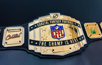 CFFL Fantasy Football Champion Belt – Custom League Trophy
