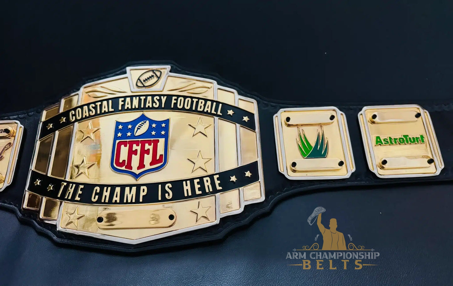 CFFL Fantasy Football Champion Belt – Custom League Trophy