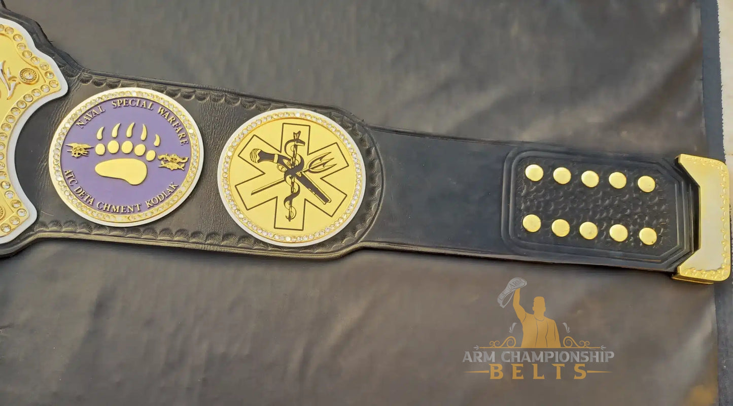 Elite Custom Military Championship Belt