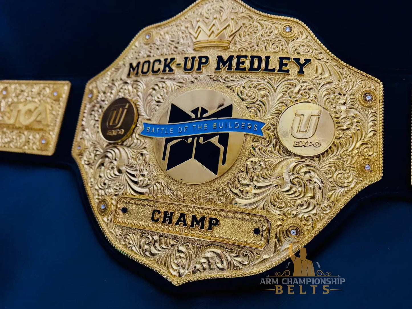 Custom Championship Belts for Events – Gold, Silver & Bronze Awards