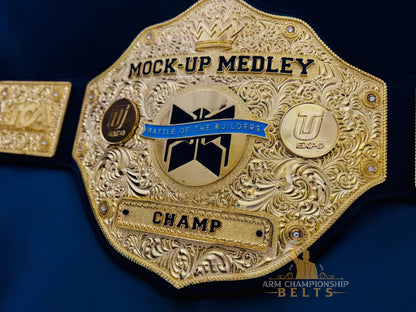 Custom Championship Belts for Events – Gold, Silver & Bronze Awards