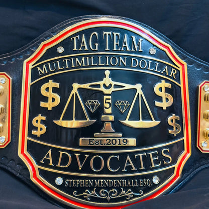 Million Dollar Advocates Championship Belt