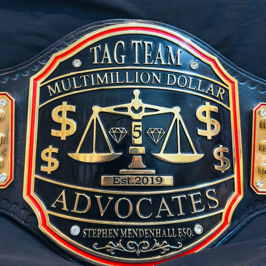 Million Dollar Advocates Custom Championship Belt