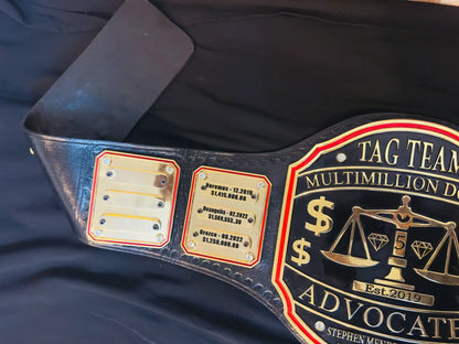 Million Dollar Advocates Championship Belt