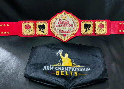 Custom Barbie-Inspired Birthday Championship Belt