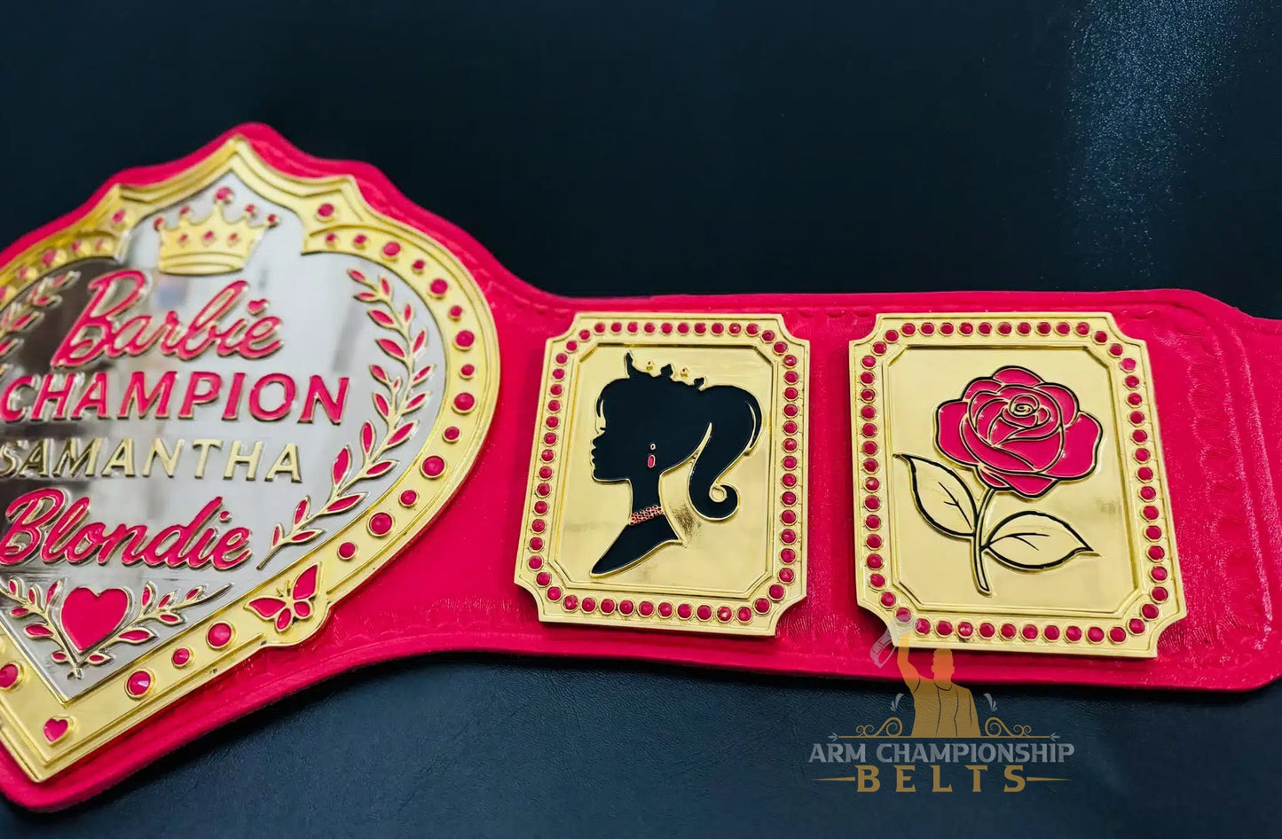 Custom Barbie-Inspired Birthday Championship Belt