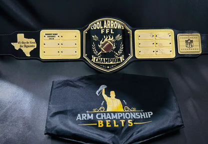 The Ultimate FFL Champion Belt with Nameplates