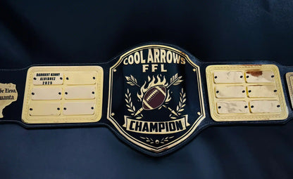 The Ultimate FFL Champion Belt with Nameplates