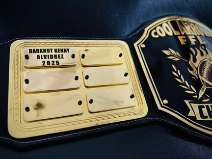 The Ultimate FFL Champion Belt with Nameplates