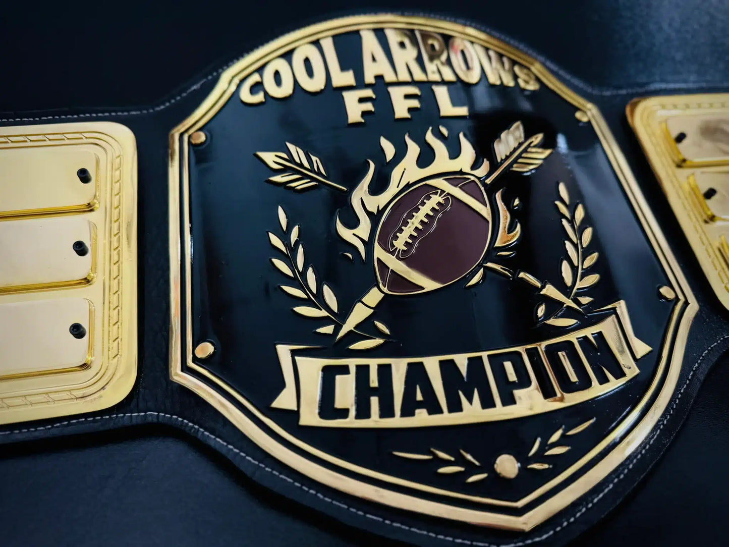 The Ultimate FFL Champion Belt with Nameplates