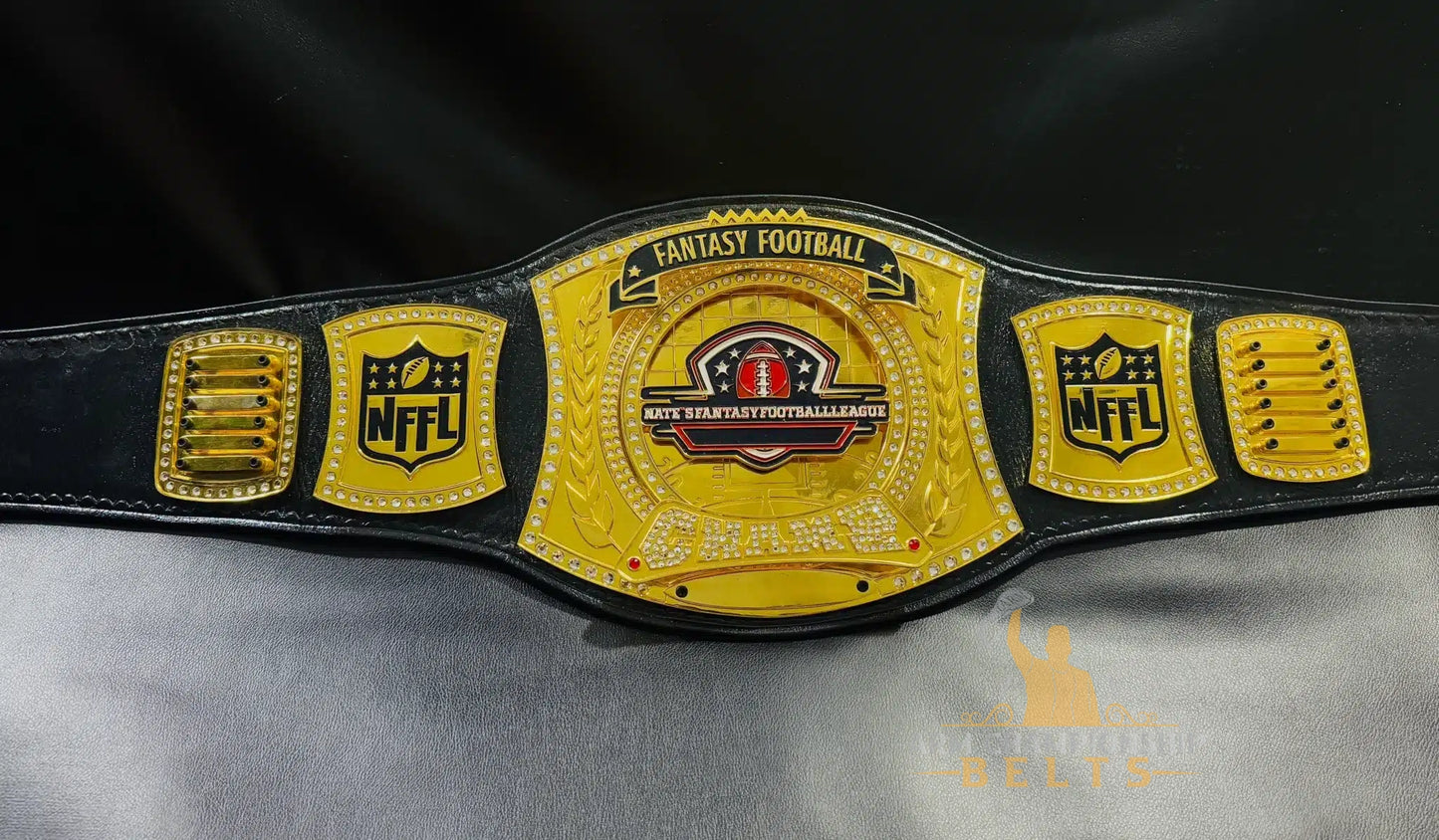 Fantasy Football Title Belt with Name Plates
