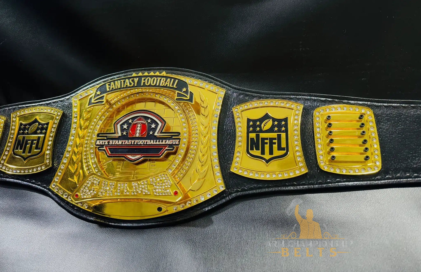 Fantasy Football Title Belt with Name Plates