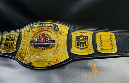 Fantasy Football Title Belt with Name Plates