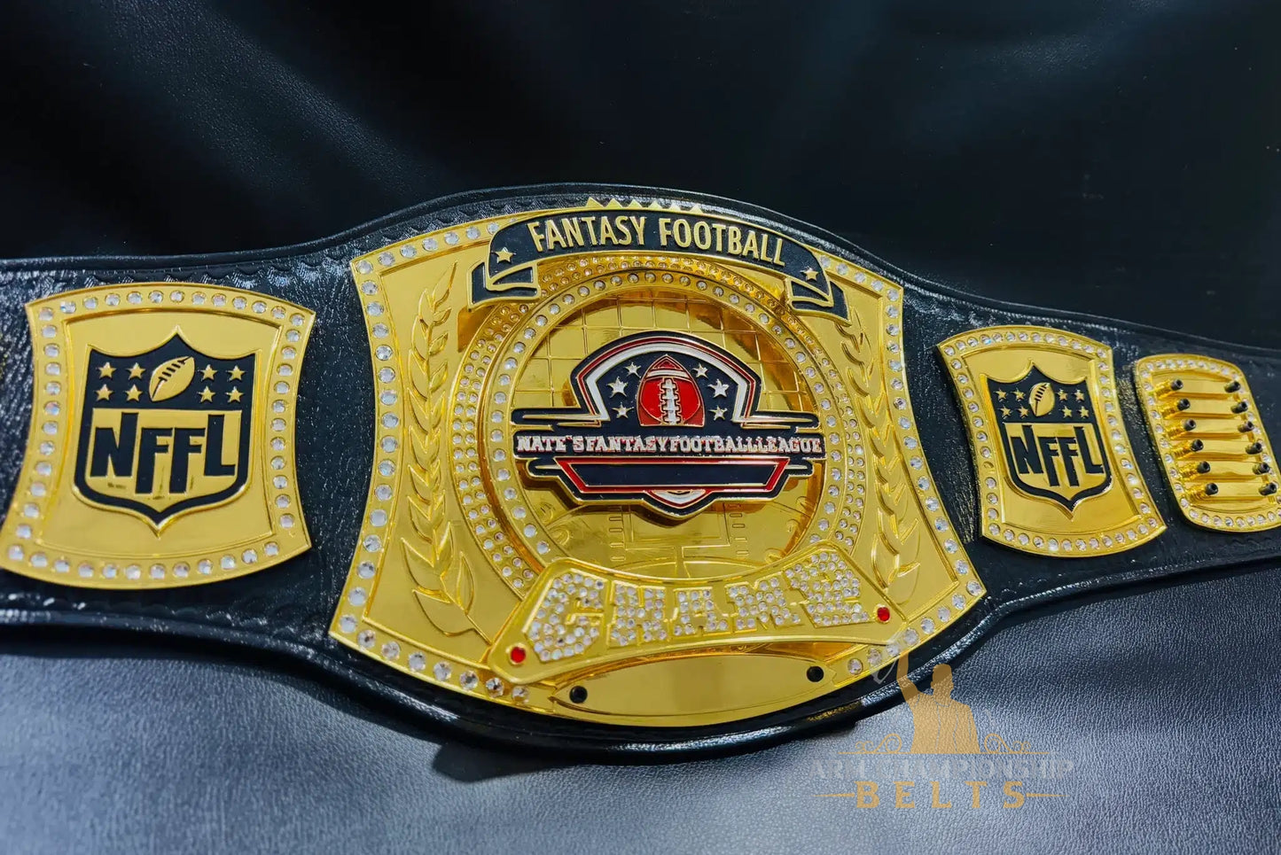 Fantasy Football Title Belt with Name Plates