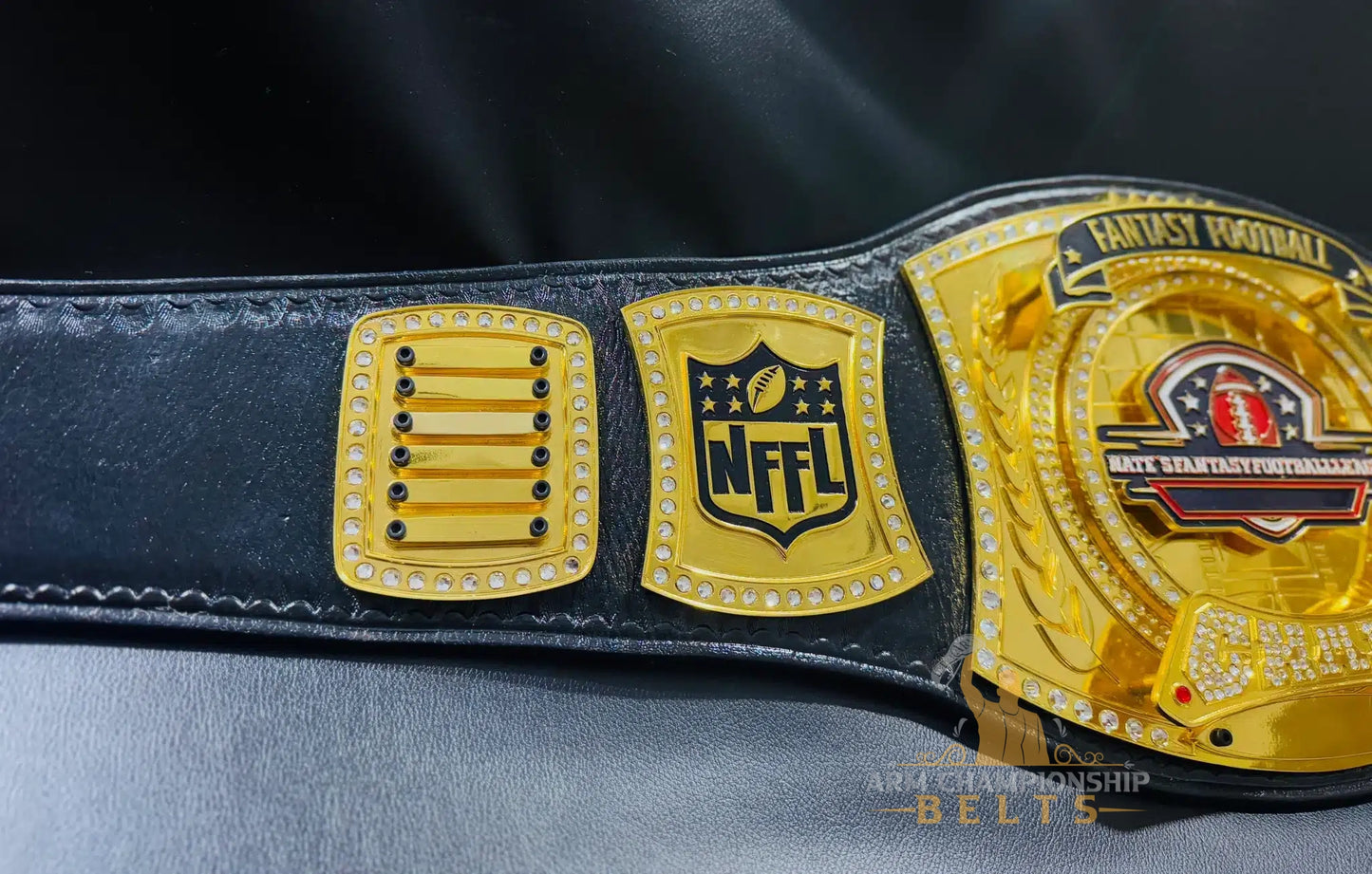 Fantasy Football Title Belt with Name Plates