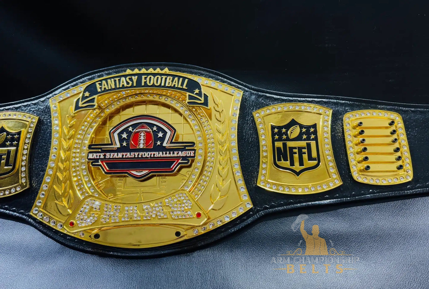 Fantasy Football Title Belt with Name Plates