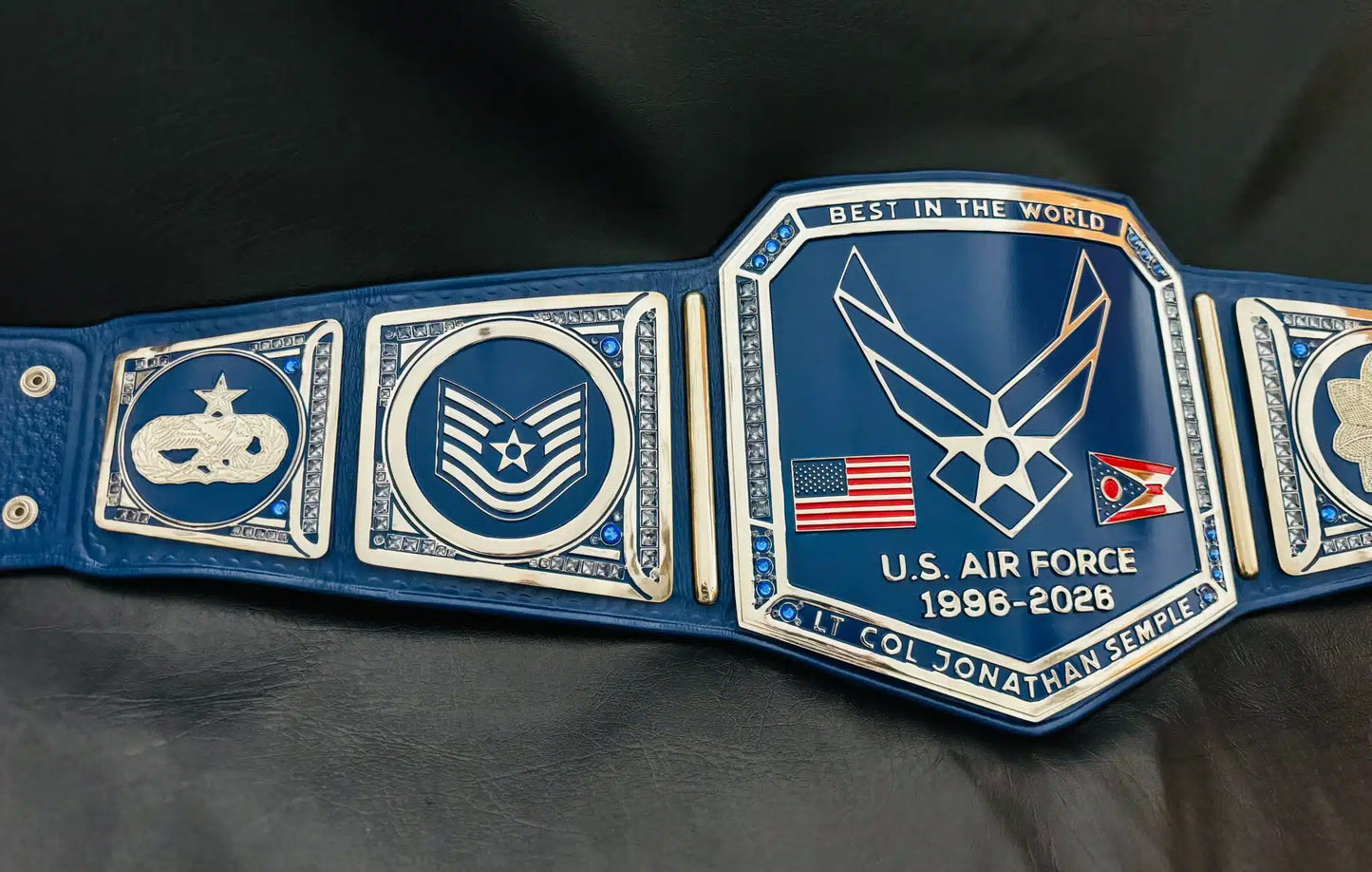 Best in the World – Custom U.S. Air Force Military Retirement Belt