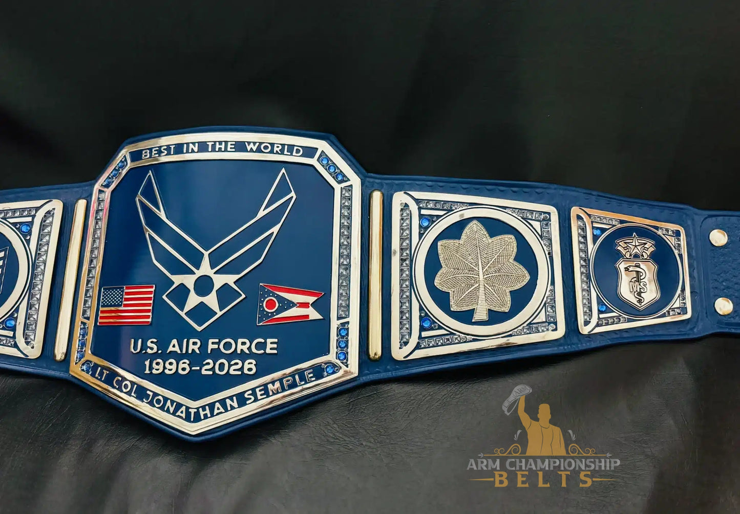 Best in the World – Custom U.S. Air Force Military Retirement Belt