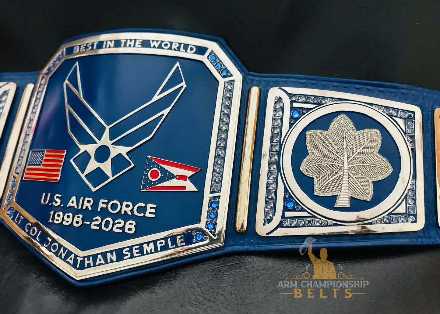 Best in the World – Custom U.S. Air Force Military Retirement Belt