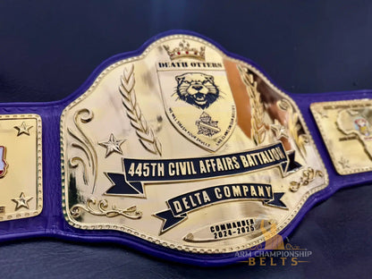 Custom Military Commander Championship Belt