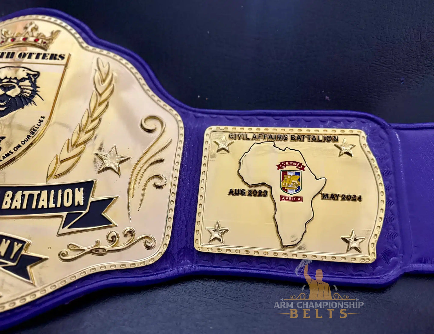 Custom Military Commander Championship Belt