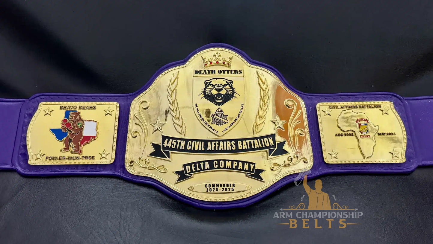 Custom Military Commander Championship Belt