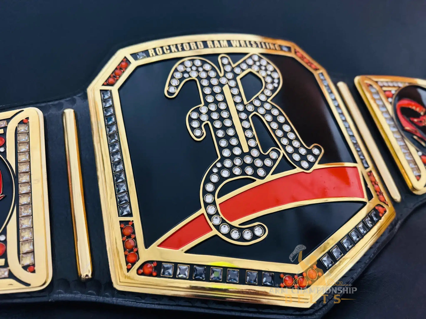 Elite Custom Championship Belt for Rockford Ram Wrestling