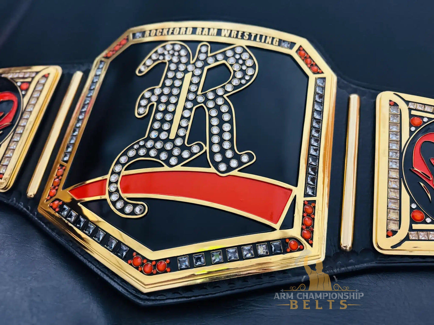 Elite Custom Championship Belt for Rockford Ram Wrestling