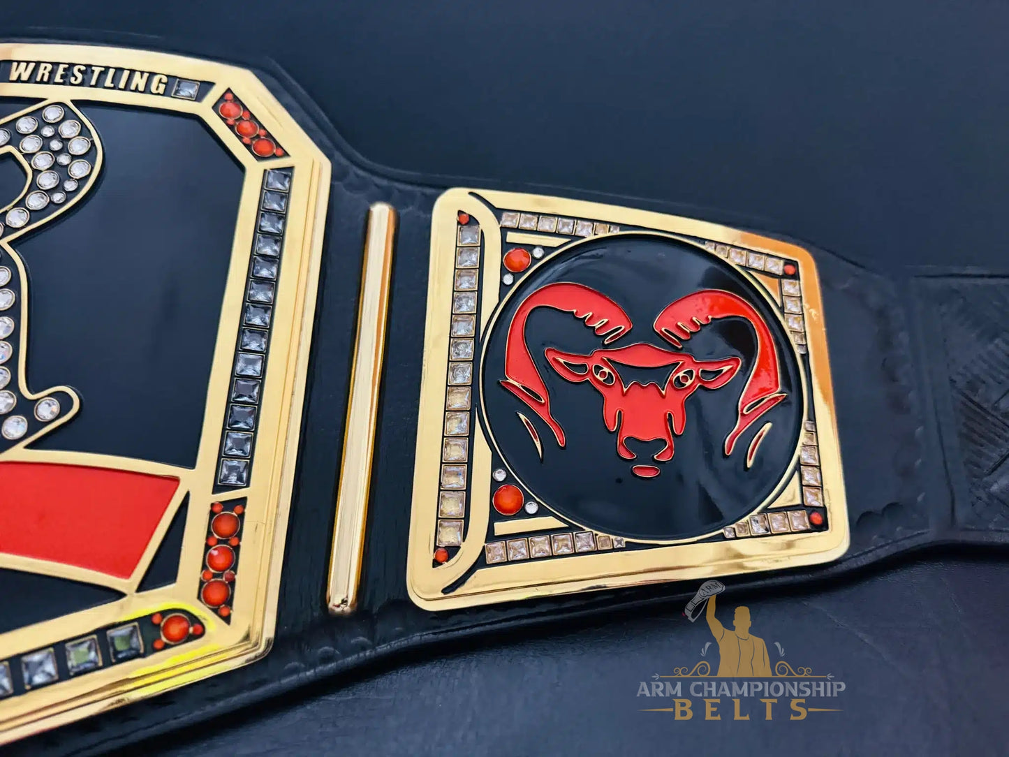 Elite Custom Championship Belt for Rockford Ram Wrestling