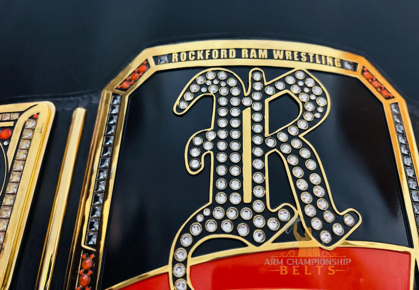 Elite Custom Championship Belt for Rockford Ram Wrestling