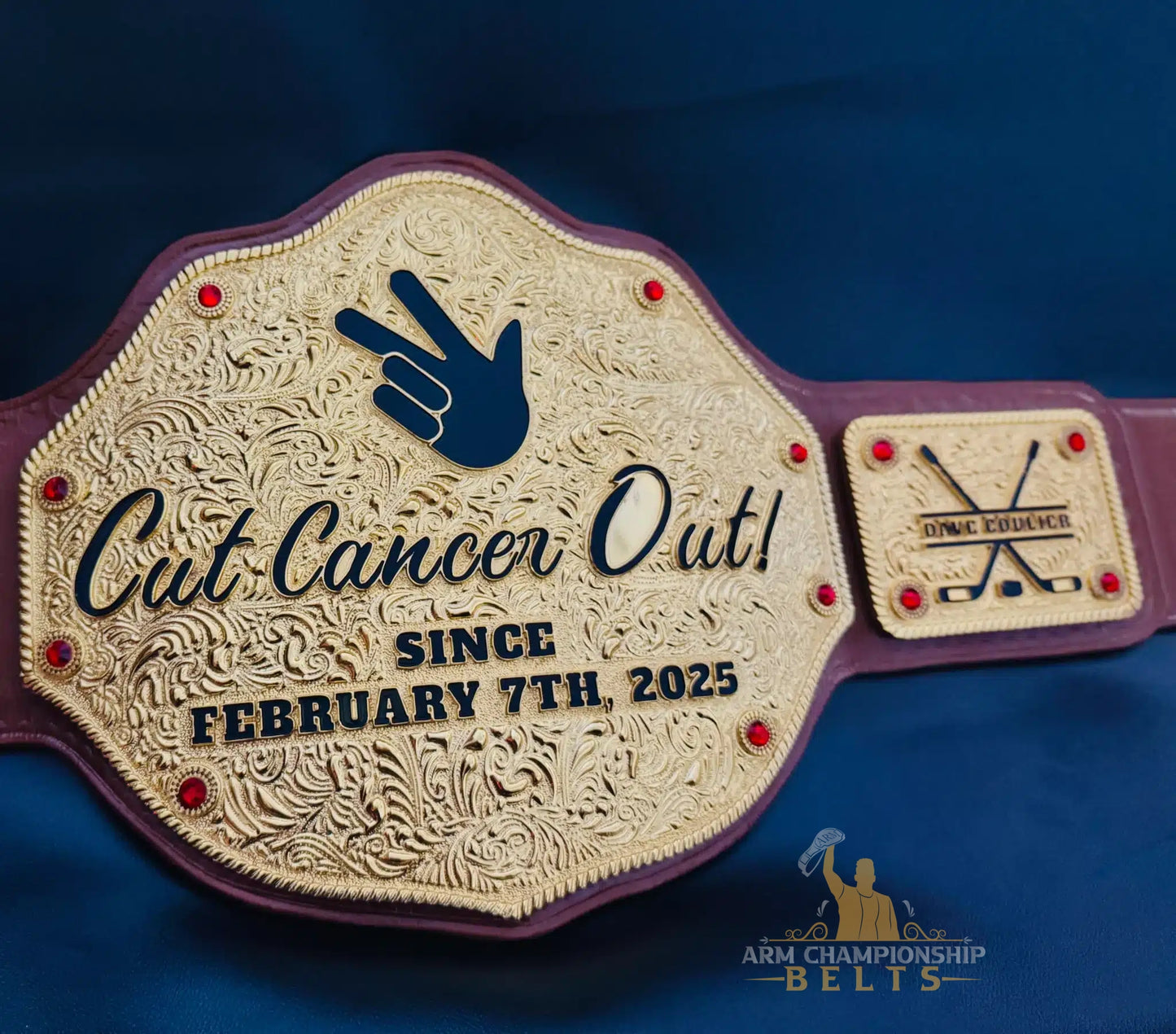 Customizable Big Gold Championship Belt