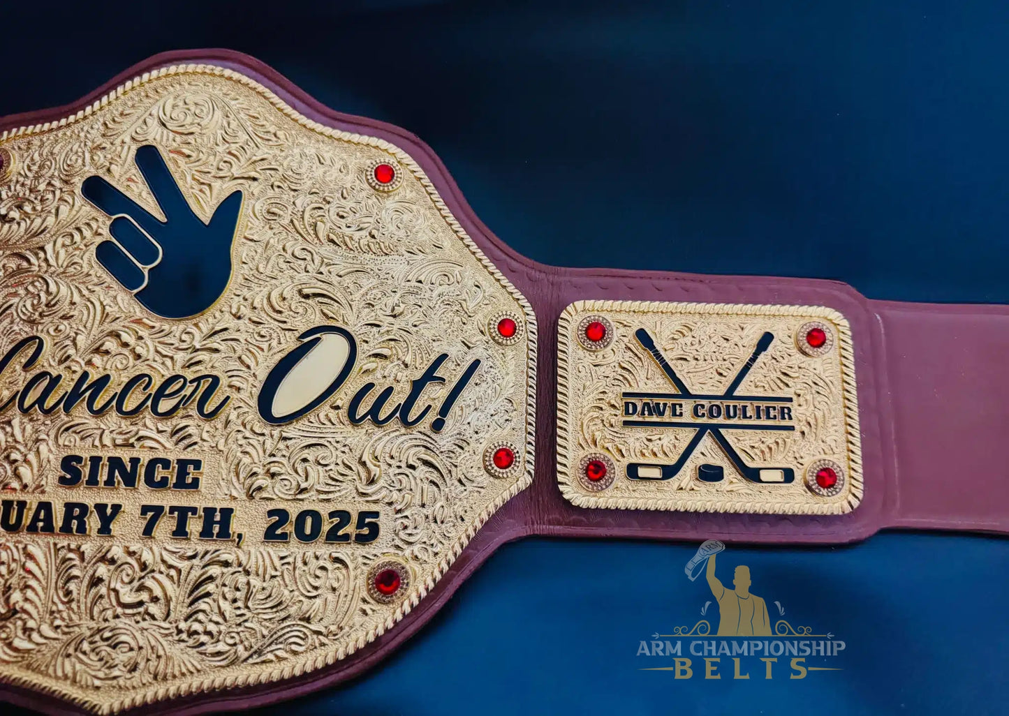 Customizable Big Gold Championship Belt