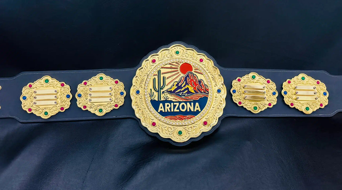 Arizona Sunset Champion Belt – Custom Recognition Award 🌵