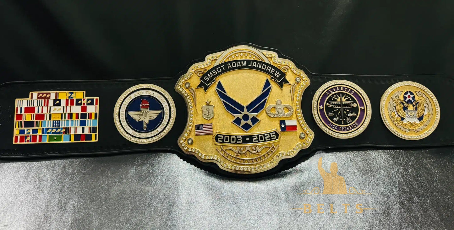 Senior Master Sergeant Military Service Belt – Personalized Military Gift