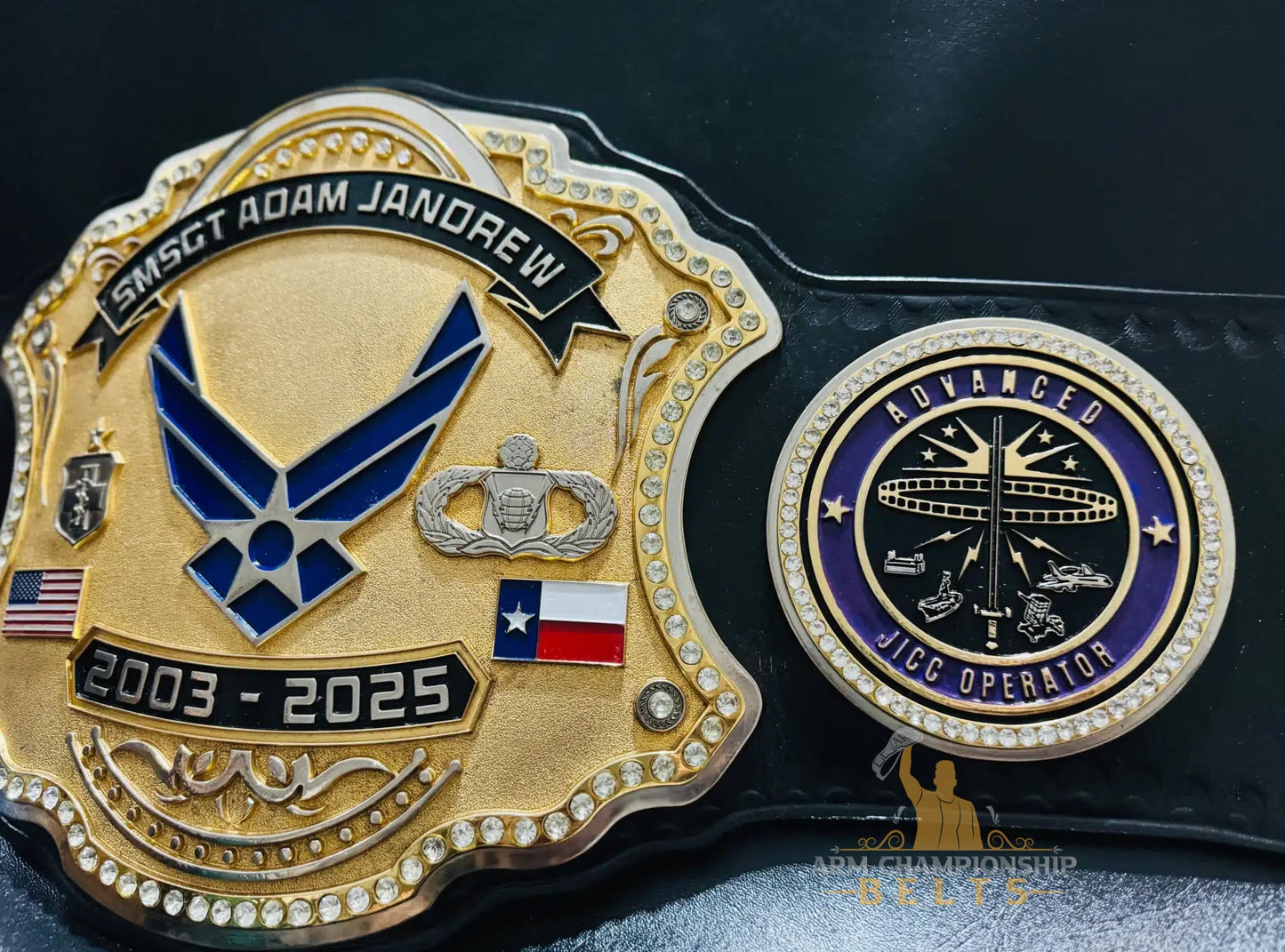Senior Master Sergeant Military Service Belt – Personalized Military Gift
