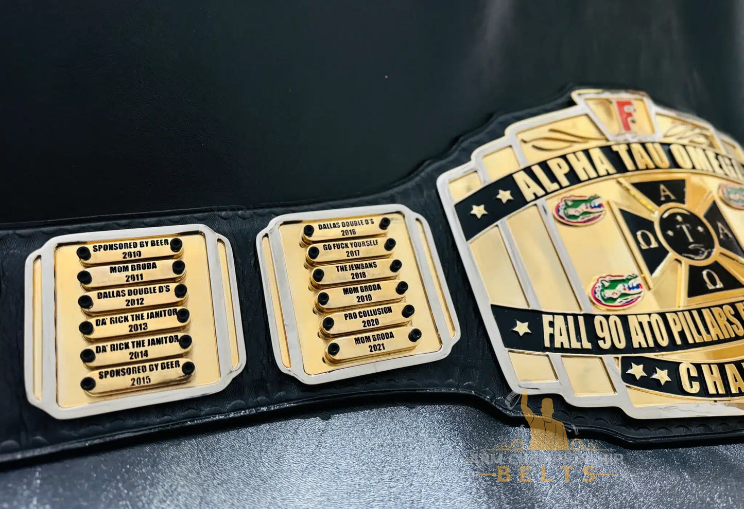 Alpha Tau Omega Fantasy Football Champion Belt
