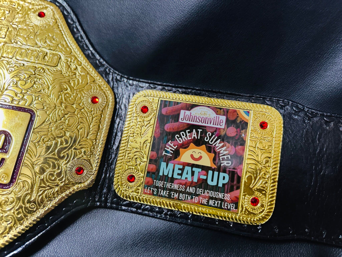 Johnsonville Sausage World Champion Customizable Belts