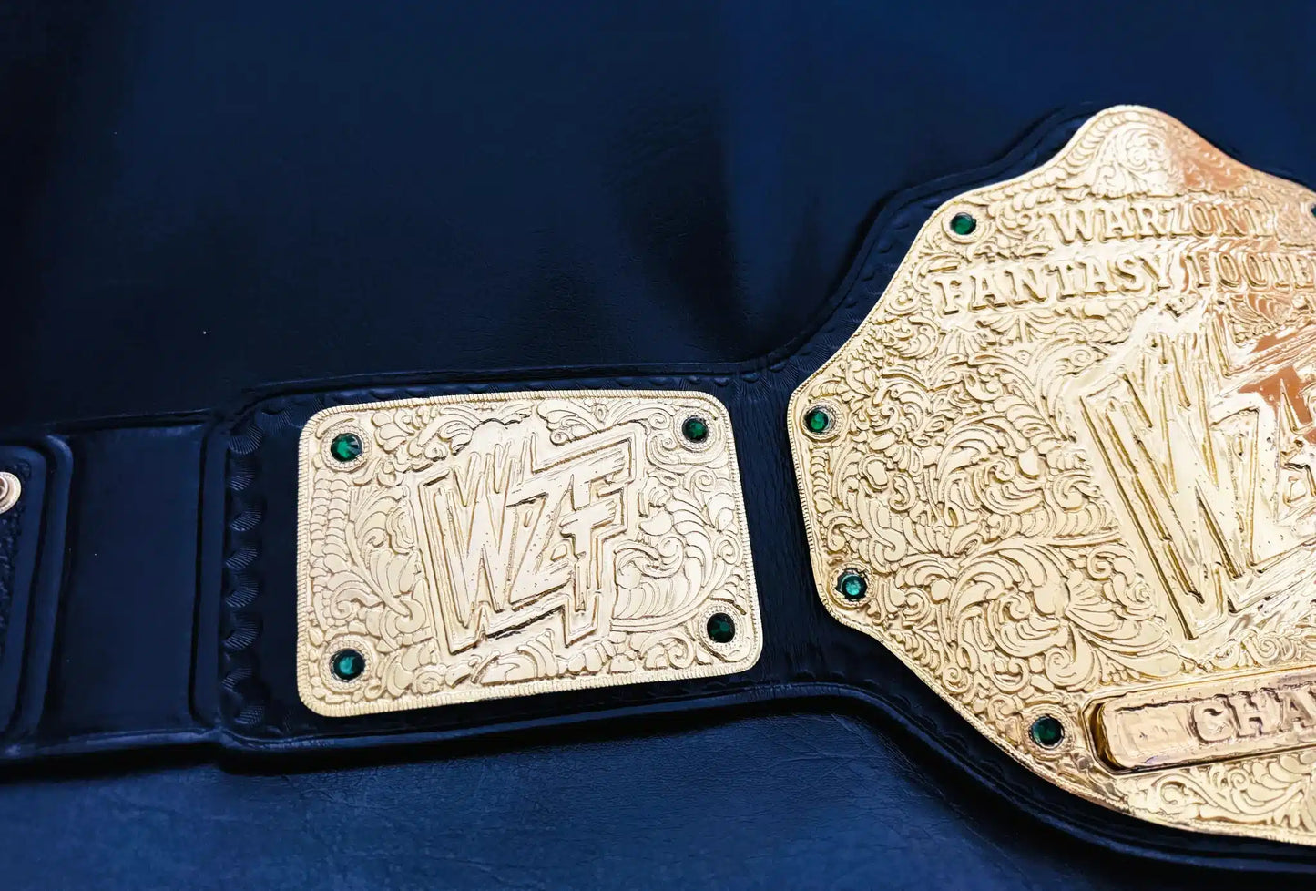 🏈 Gold-Plated Fantasy Football League Title Belt
