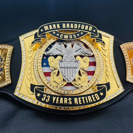 Navy Chief USN Anchor Title Retirement Championship Belt