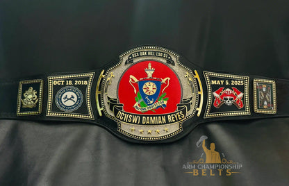 Custom Navy Damage Control Championship Belt