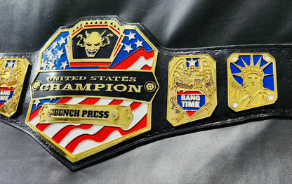 Customizable Bench Press United States Championship Belt