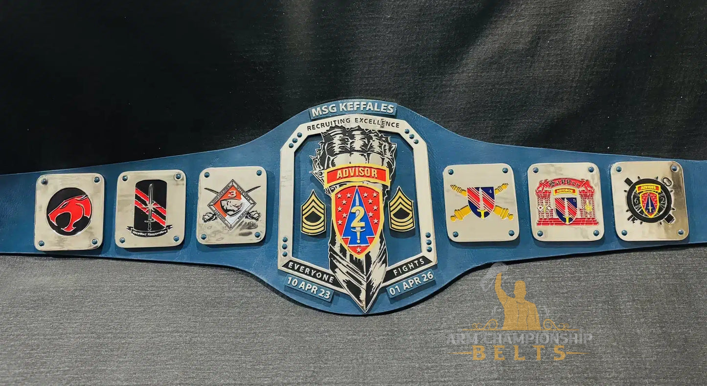 Custom Military Tribute Championship Belts