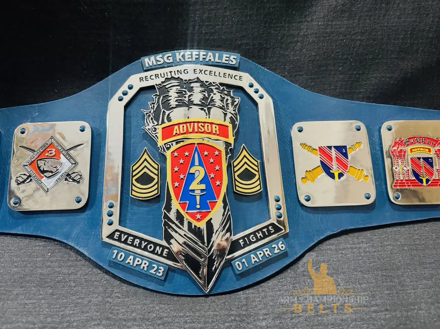 Custom Military Tribute Championship Belts