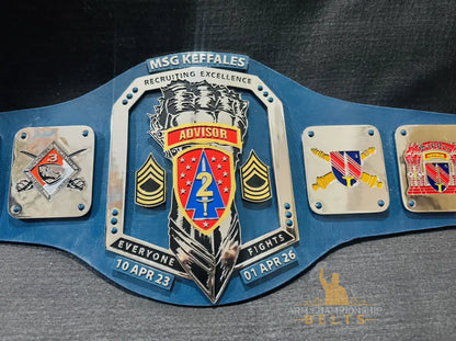 Custom Military Tribute Championship Belts