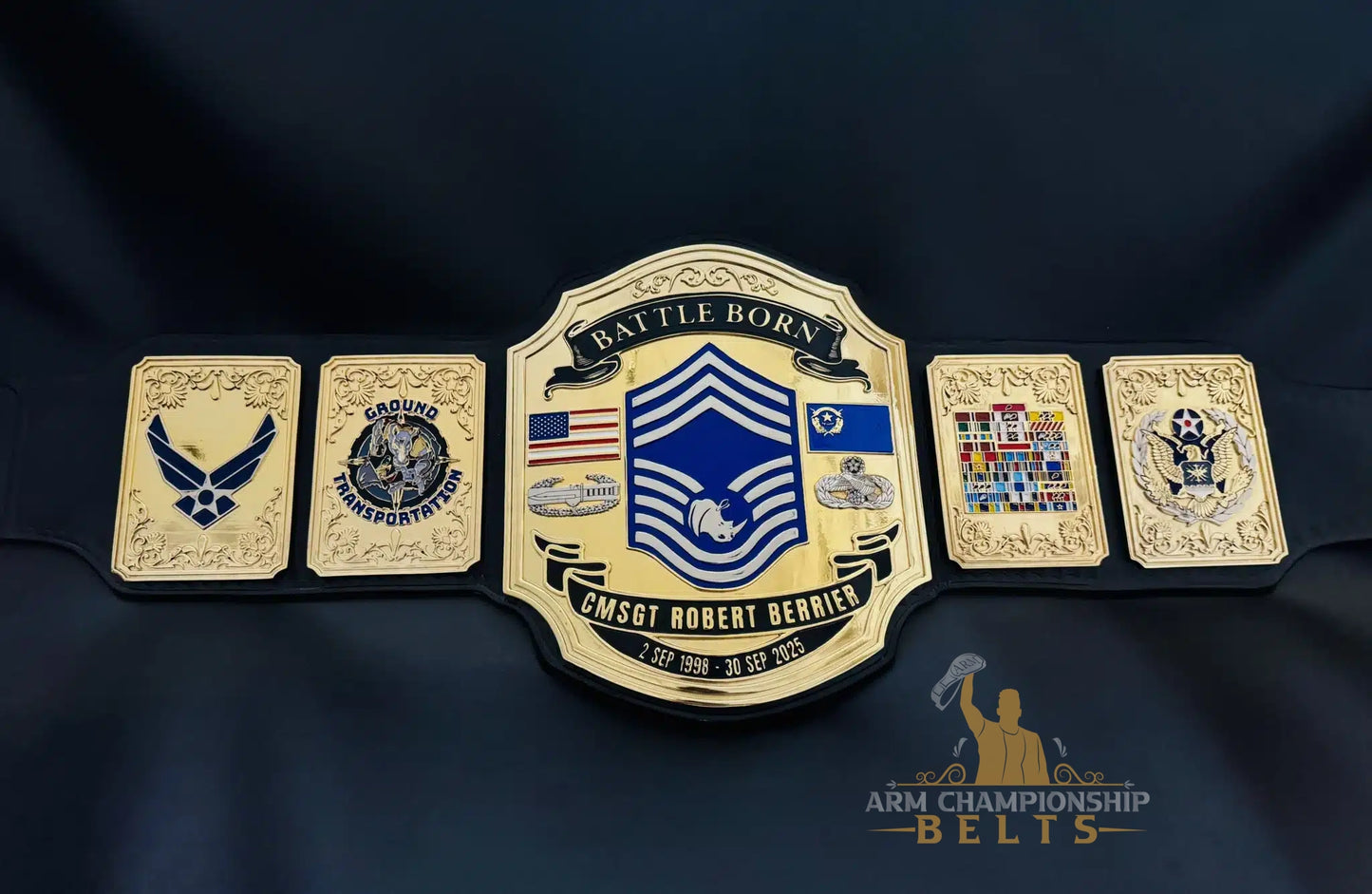 Battle Born Military Retirement Championship Belt