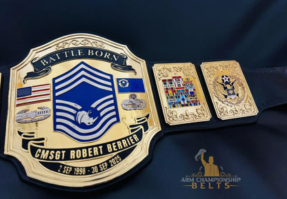Battle Born Military Retirement Championship Belt